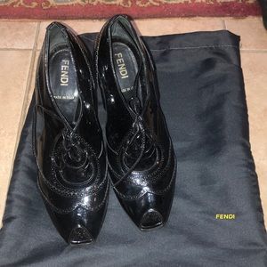 FENDI black heels
